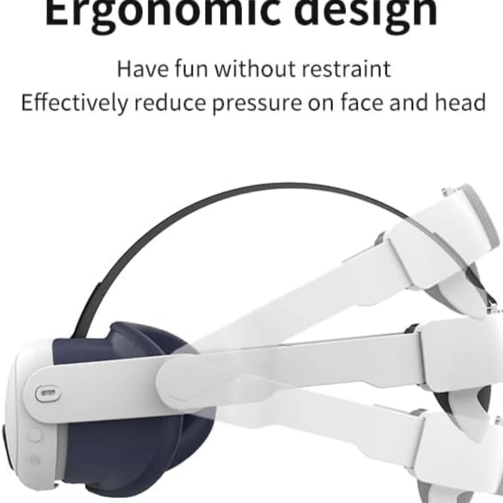 Oculus Quest 3 Comfort Head Strap in White and Gray